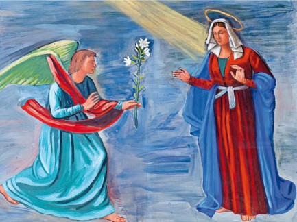 Maria en de engel  [Nieuwjaarsdag]