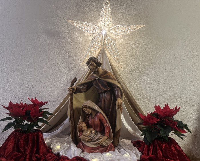 Door de kerststal heen kijken  [Kerstnacht/ Lc. 2, 1-14]